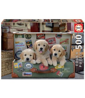 Educa Puzzle - 500 PÇS Cachorros na mala