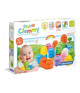 Soft Clemmy - 24 blocos de construção-Clementoni