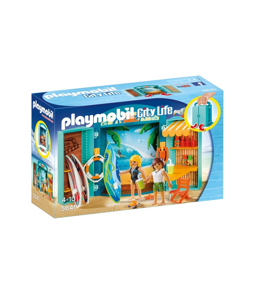 Playmobil Cofre Loja De Surf