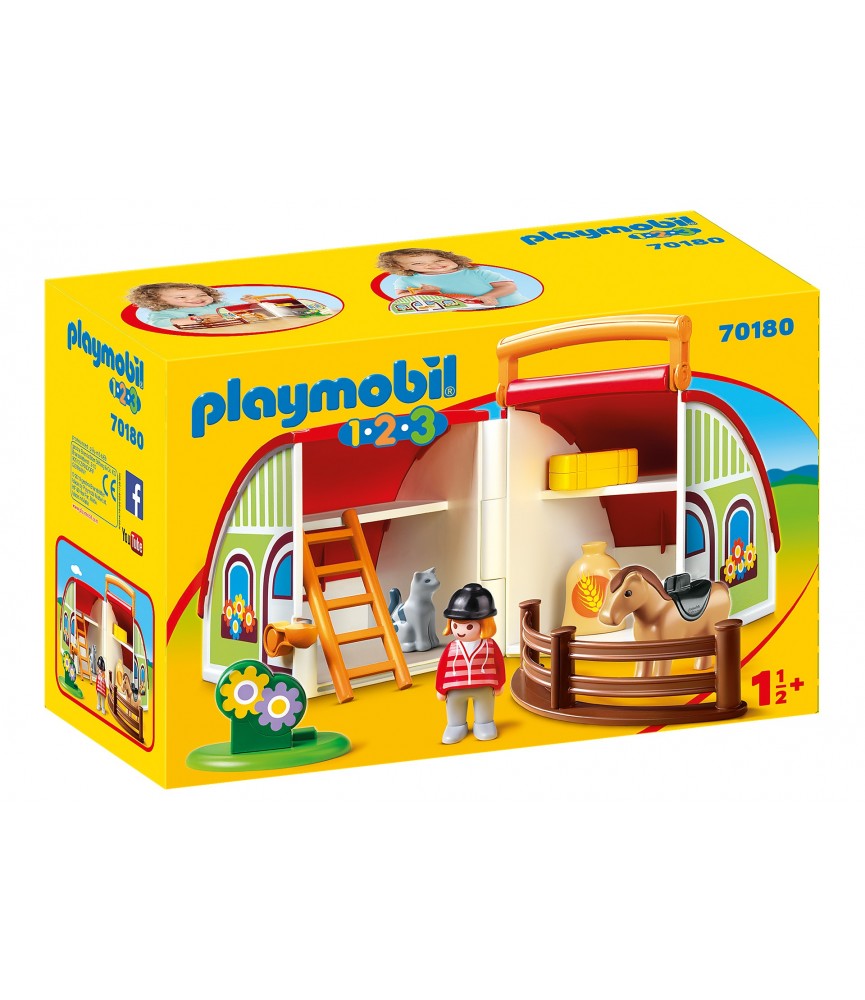 Playmobil 1.2.3. - Maleta Quinta de Cavalos