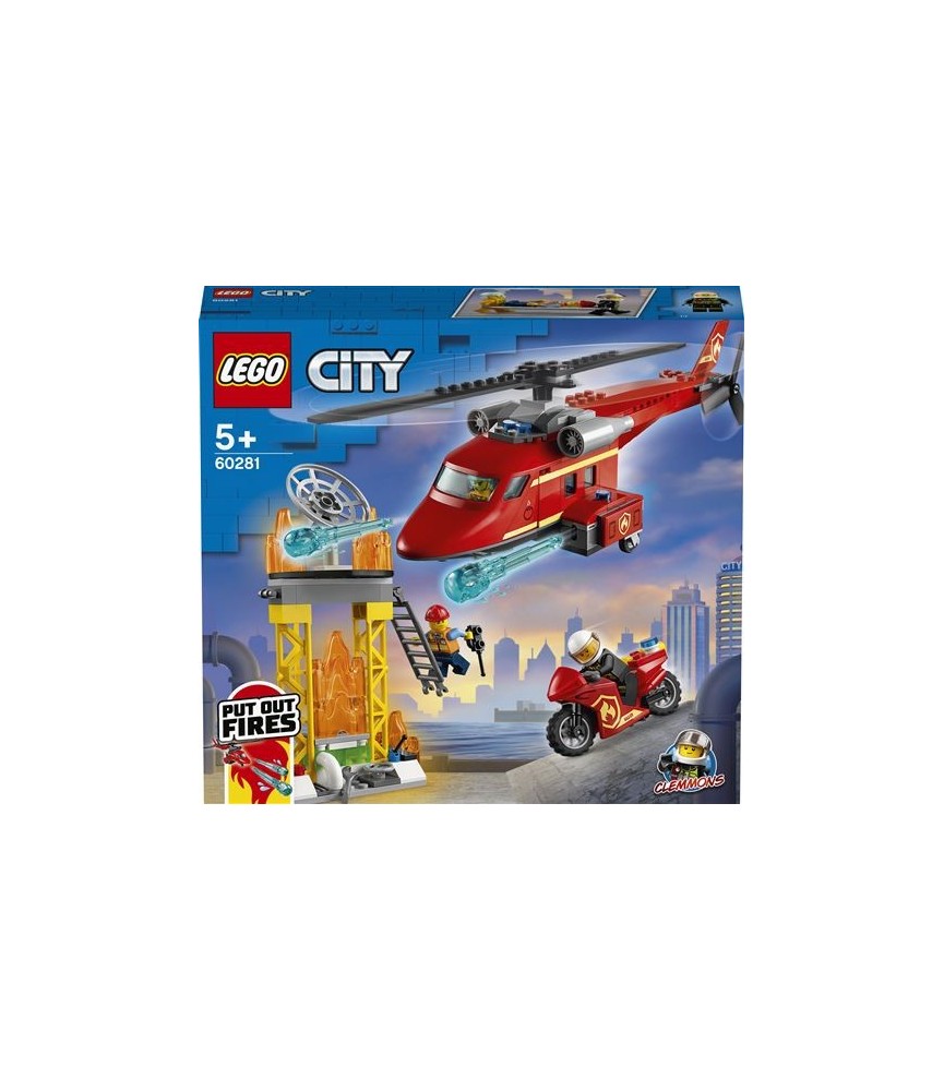 Lego City -Helicóptero De Resgate Dos Bombeiros