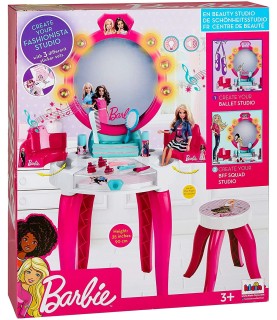 Tocador de beleza Barbie com funções de luz e som