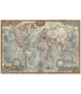 Puzzle 4000 Peças  Mapa Mundi-14827