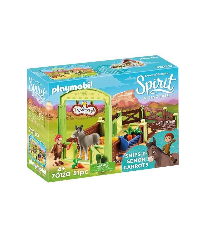 Playmobil Spirit: Estábulo Tosquiado e Senhor Cenoura