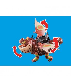 Playmobil Dragons: Dragon Racing Perna-de-Peixe e Carne Alada - 70729