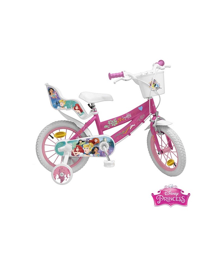 Bicicleta das princesas disney de 14 polegadas