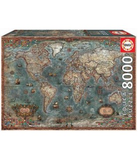 Educa Puzzle Mapa Histórico do Mundo 8000 Peças - 18017