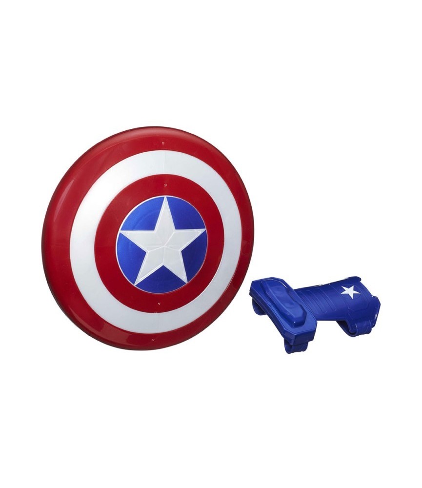 Hasbro Os Vingadores - Capitão América Escudo e Luva Magnética