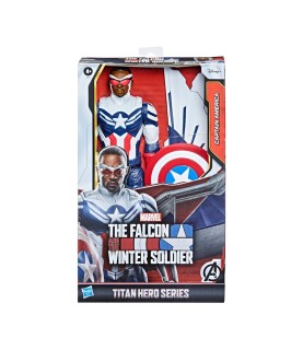 Figura Titan Capitan America Falcon Y El Soldado De Inverno