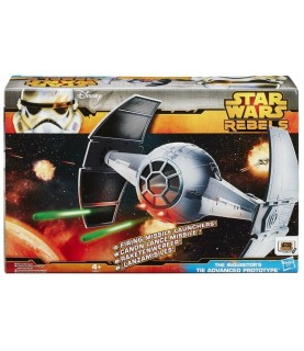 Nave espacial da série Star Wars Rebels: o Inquisidor's Tie Advanced Prototype veículo (A8817) Hasbro
