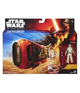 Star Wars Force Awakens Rey's Speeder & 3.75 Rey Jakku Figure by Hasbro