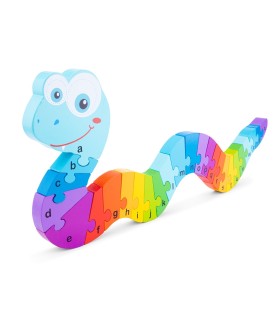 Classic Toys Alfabeto Puzzle-Serpente, Multicolorido